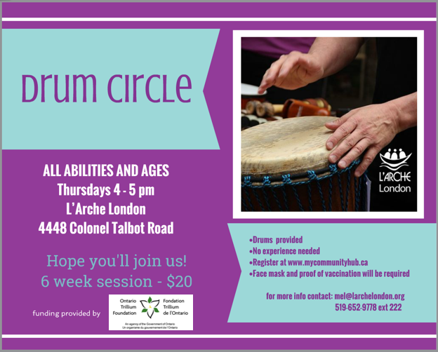 Drumming Circle Registration L Arche London Crafts